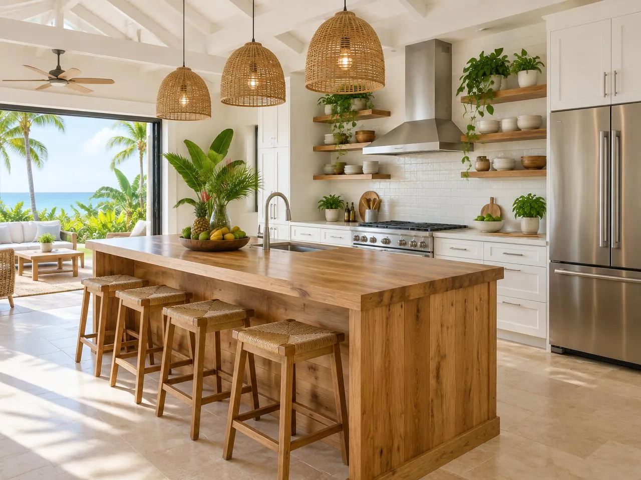 Cocina equipada de Casa Brisa Tropical